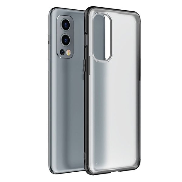 For OnePlus Nord 2 5G Four-corner Shockproof TPU + PC Protective Case(Black)