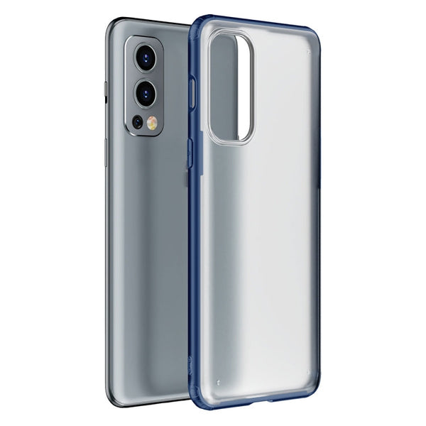 For OnePlus Nord 2 5G Four-corner Shockproof TPU + PC Protective Case(Blue)