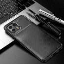 For Motorola Moto Edge 20 Lite Carbon Fiber Texture Shockproof TPU Case(Black)