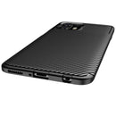 For Motorola Moto Edge 20 Lite Carbon Fiber Texture Shockproof TPU Case(Black)