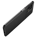 For Motorola Moto Edge 20 Lite Carbon Fiber Texture Shockproof TPU Case(Black)