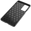 For Motorola Moto Edge 20 Pro Carbon Fiber Texture Shockproof TPU Case(Blue)