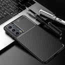 For Motorola Moto Edge 20 Carbon Fiber Texture Shockproof TPU Case(Black)