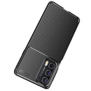 For Motorola Moto Edge 20 Carbon Fiber Texture Shockproof TPU Case(Black)