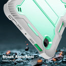 Silicone + PC Shockproof Protective Tablet Case with Holder For iPad mini 6(Gray + Green)