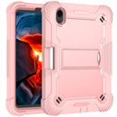 Silicone + PC Shockproof Protective Tablet Case with Holder For iPad mini 6(Rose Gold)