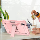 Silicone + PC Shockproof Protective Tablet Case with Holder For iPad mini 6(Rose Gold)