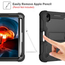Silicone + PC Shockproof Protective Tablet Case with Holder For iPad mini 6(Black)