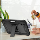 Silicone + PC Shockproof Protective Tablet Case with Holder For iPad mini 6(Black)