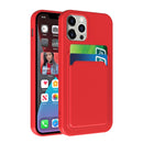 TPU + Flannel Lining Shockproof Case with Card Slots For iPhone 13 Pro(Black)