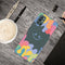 For OnePlus 9R Painted Smiley Face Pattern Liquid Silicone Shockproof Case(Dark Green)