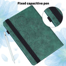 For Xiaomi Pad 5 Pro / Pad 5 Peacock Embossed Pattern TPU + PU Horizontal Flip Leather Case with Holder & Card Slots & Wallet & Sleep / Wake-up Function(Green)