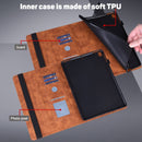 For Xiaomi Pad 5 Pro / Pad 5 Peacock Embossed Pattern TPU + PU Horizontal Flip Leather Case with Holder & Card Slots & Wallet & Sleep / Wake-up Function(Brown)