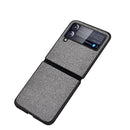 For Samsung Galaxy Z Flip3 5G Sea Sand Cloth Texture Shockproof PC+ TPU Protective Case(Brown)