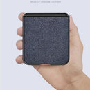 For Samsung Galaxy Z Flip3 5G Sea Sand Cloth Texture Shockproof PC+ TPU Protective Case(Red)