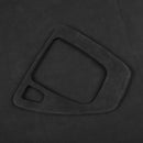 Car Suede Wrap Gear Panel Decorative Sticker for BMW 3 Series 2005-2012, Left Drive(Black Grey)