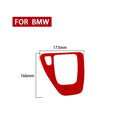 Car Suede Wrap Gear Panel Decorative Sticker for BMW 3 Series 2005-2012, Left Drive(Wine Red)