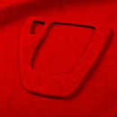 Car Suede Wrap Gear Panel Decorative Sticker for BMW 3 Series 2005-2012, Left Drive(Wine Red)