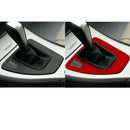 Car Suede Wrap Gear Panel Decorative Sticker for BMW 3 Series 2005-2012, Left Drive(Wine Red)