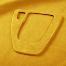 Car Suede Wrap Gear Panel Decorative Sticker for BMW 3 Series 2005-2012, Left Drive(Yellow)