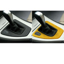 Car Suede Wrap Gear Panel Decorative Sticker for BMW 3 Series 2005-2012, Left Drive(Yellow)