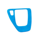 Car Suede Wrap Gear Panel Decorative Sticker for BMW 3 Series 2005-2012, Left Drive(Sky Blue)