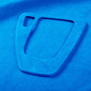 Car Suede Wrap Gear Panel Decorative Sticker for BMW 3 Series 2005-2012, Left Drive(Sky Blue)