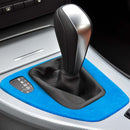 Car Suede Wrap Gear Panel Decorative Sticker for BMW 3 Series 2005-2012, Left Drive(Sky Blue)