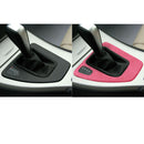 Car Suede Wrap Gear Panel Decorative Sticker for BMW 3 Series 2005-2012, Left Drive(Pink)