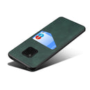 For Huawei Mate 20 Pro Skin Feel PU + TPU Protective Case with Card Slot(Black)