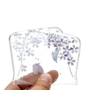 Coloured Drawing Pattern Transparent TPU Protective Case For iPhone 13 mini(Flower Butterfly)