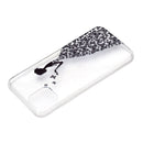 Coloured Drawing Pattern Transparent TPU Protective Case For iPhone 13 mini(Butterfly Girl)