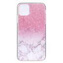 Coloured Drawing Pattern Transparent TPU Protective Case For iPhone 13(Marble)