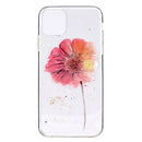 Coloured Drawing Pattern Transparent TPU Protective Case For iPhone 13 Pro(Flower)