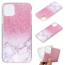 Coloured Drawing Pattern Transparent TPU Protective Case For iPhone 13 Pro(Marble)
