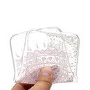 Coloured Drawing Pattern Transparent TPU Protective Case For iPhone 13 Pro Max(Pink Flower)