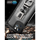 PC + TPU Shockproof Protective Case with Corkscrew Holder For iPhone 12(Sky Blue)