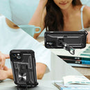 PC + TPU Shockproof Protective Case with Corkscrew Holder For iPhone 12(Royal Red)