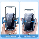 JOYROOM JR-ZS241 15W QI Mechanical Car Wireless Charger Phone Holder Air Outlet Version(Black)