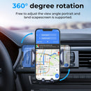JOYROOM JR-ZS241 15W QI Mechanical Car Wireless Charger Phone Holder Air Outlet Version(Black)