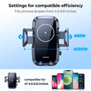 JOYROOM JR-ZS241 15W QI Mechanical Car Wireless Charger Phone Holder Air Outlet Version(Black)