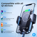 JOYROOM JR-ZS241 15W QI Mechanical Car Wireless Charger Phone Holder Dashboard Version(Black)