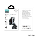 JOYROOM JR-ZS241 15W QI Mechanical Car Wireless Charger Phone Holder Dashboard Version(Black)