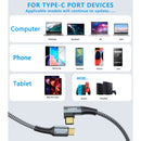 JOYROOM S-1550N12 Topspeed Series 100W USB-C / Type-C to USB-C / Type-C Elbow Fast Charging Data Cable, Cable Length: 1.5m(Grey)