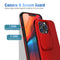 Up and Down Sliding Camera Cover Design Shockproof TPU + PC Protective Case For iPhone 13(Red)