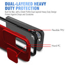 Up and Down Sliding Camera Cover Design Shockproof TPU + PC Protective Case For iPhone 13(Red)