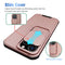 Up and Down Sliding Camera Cover Design Shockproof TPU + PC Protective Case For iPhone 13(Rose Gold)
