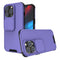 Up and Down Sliding Camera Cover Design Shockproof TPU + PC Protective Case For iPhone 13(Purple)