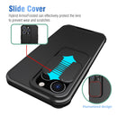 Up and Down Sliding Camera Cover Design Shockproof TPU + PC Protective Case For iPhone 13 Pro Max(Black)
