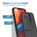Up and Down Sliding Camera Cover Design Shockproof TPU + PC Protective Case For iPhone 13 Pro Max(Black)